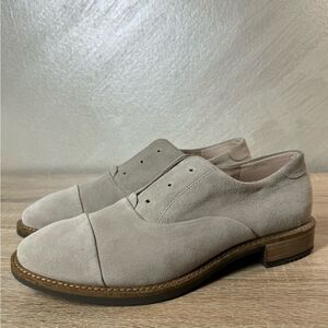 ECCO Santorelle Women EU39 US 8-8.5 Light Gray Suede Loafers Casual Shoes